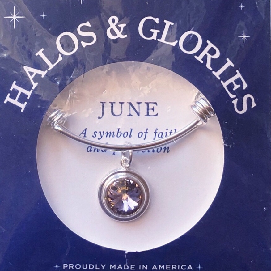 Alex And Ani Halos & Glories June Birthstone Bangle